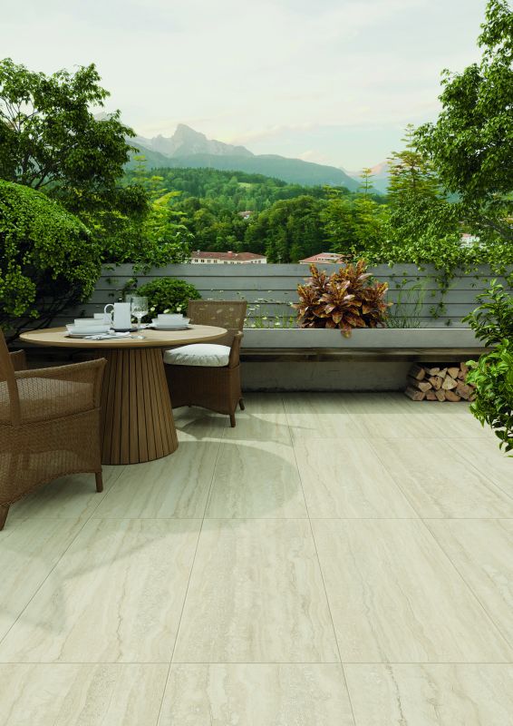 dlažba 2cm MARMOR TRAVERTINE BEIGE 45x90cm EMILGERMANY